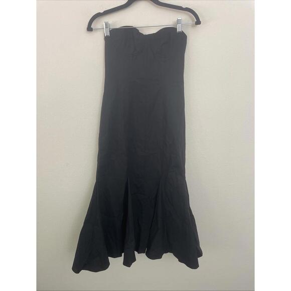 LPA Revolve Bianca midi strapless black dress Bustier top XS NWT $268msrp - Picture 10 of 13